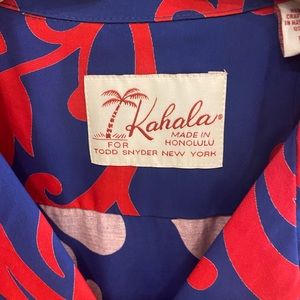 TODD SNYDER X KAHALA
ALOHA SHIRT IN BLUE FLORAL